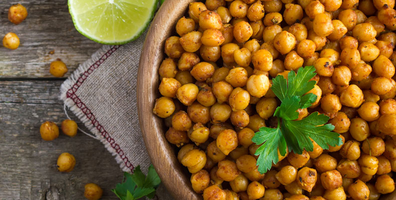 Chili-Lime Roasted Chickpeas