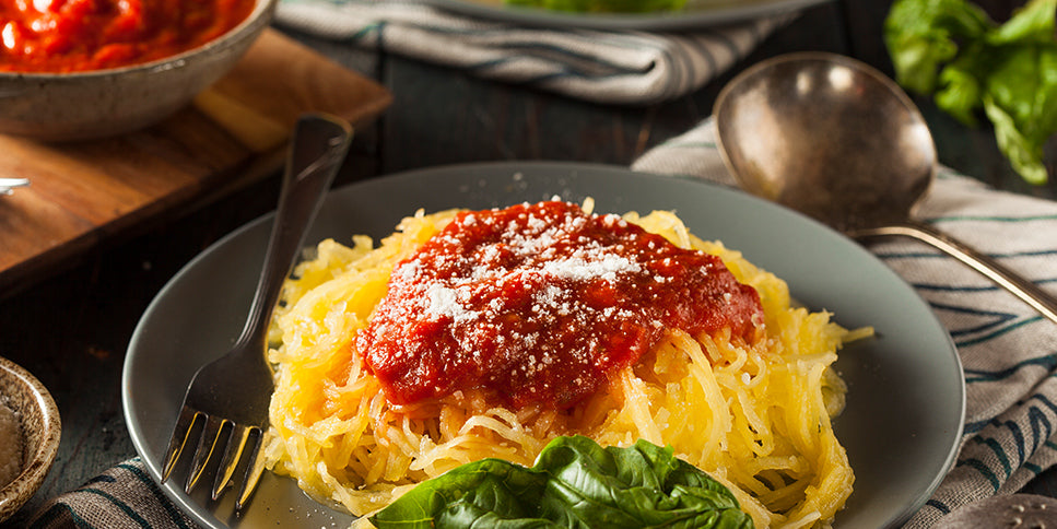 Squash Spaghetti with Parmesan Cheese